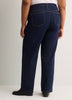 Straight-Leg Mid-Rise Classic Denim Pant - Addition Elle