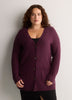 Straight-Fit V-Neck Tunic Cardigan