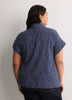Knotted Buttoned-Down Blouse