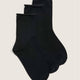3-Pack Basic Rolled Edge Socks