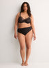 Black Lace and Mesh Thong - Déesse