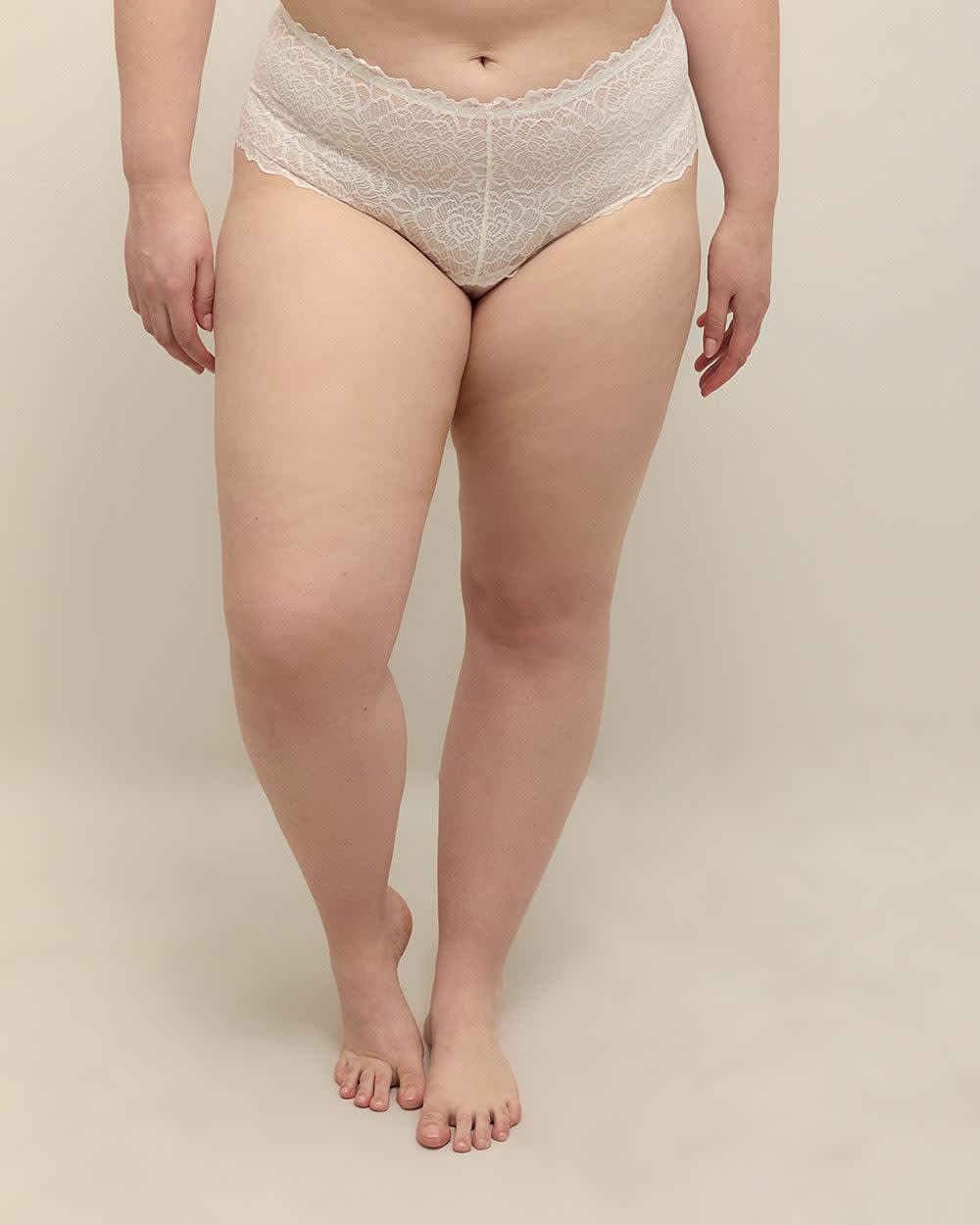 Culotte classique avec taille en dentelle - Déesse Collection