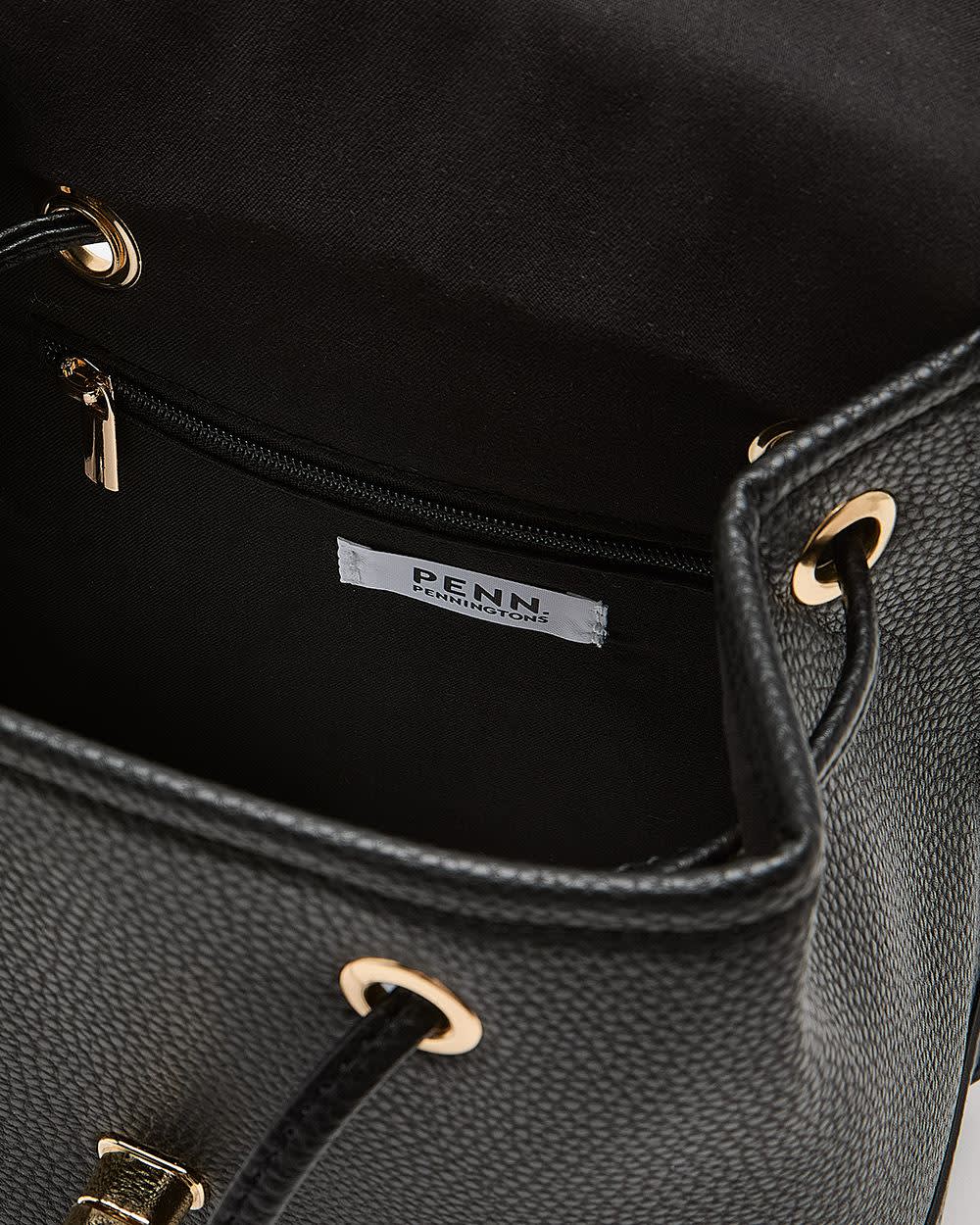 Mini sac à  dos en faux cuir de vache