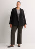 Petite, Mixed Brown Bootcut Pull-On Knit Pant, Essential Pant