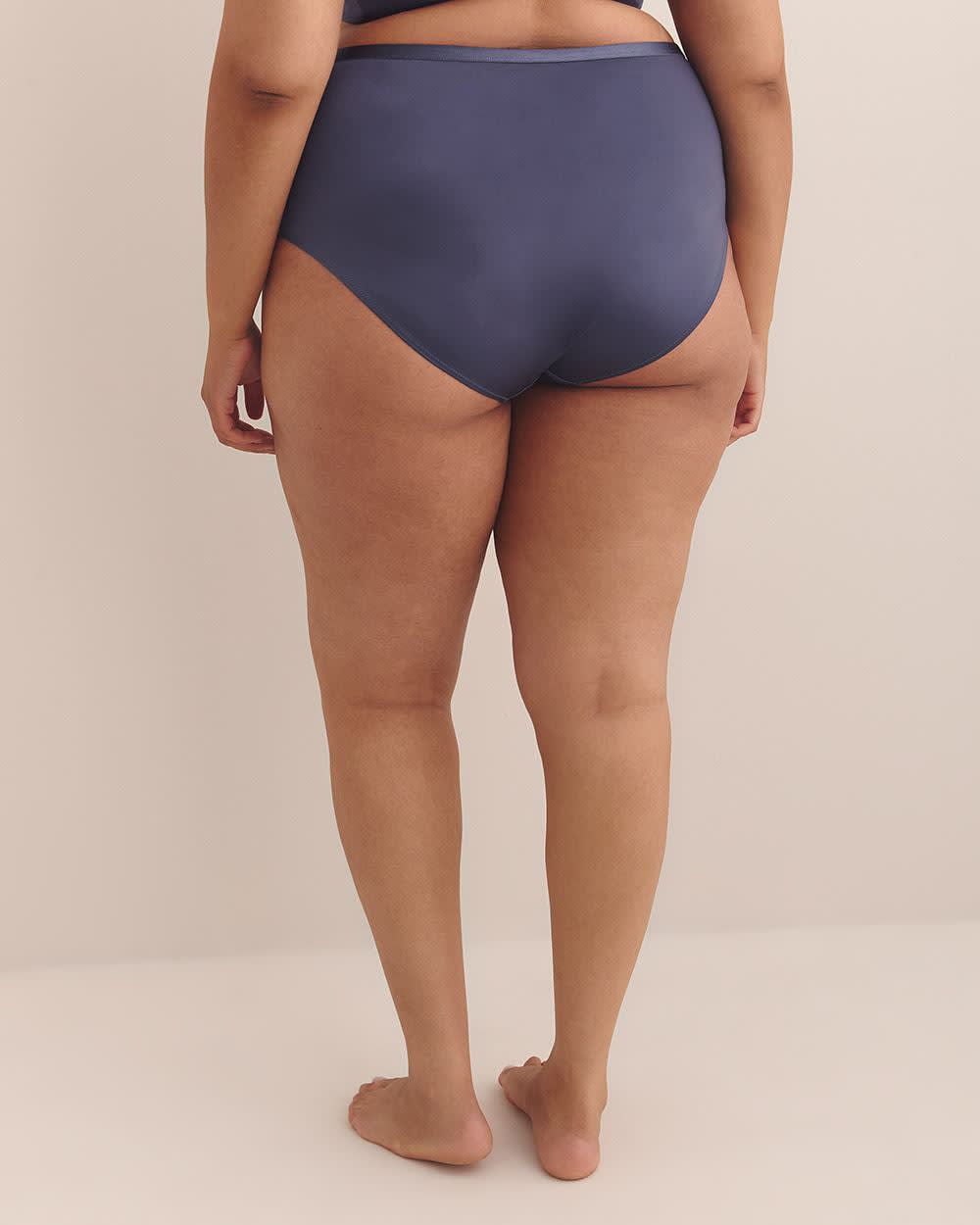 Culotte en satin bleu avec bande en maille - ti Voglio