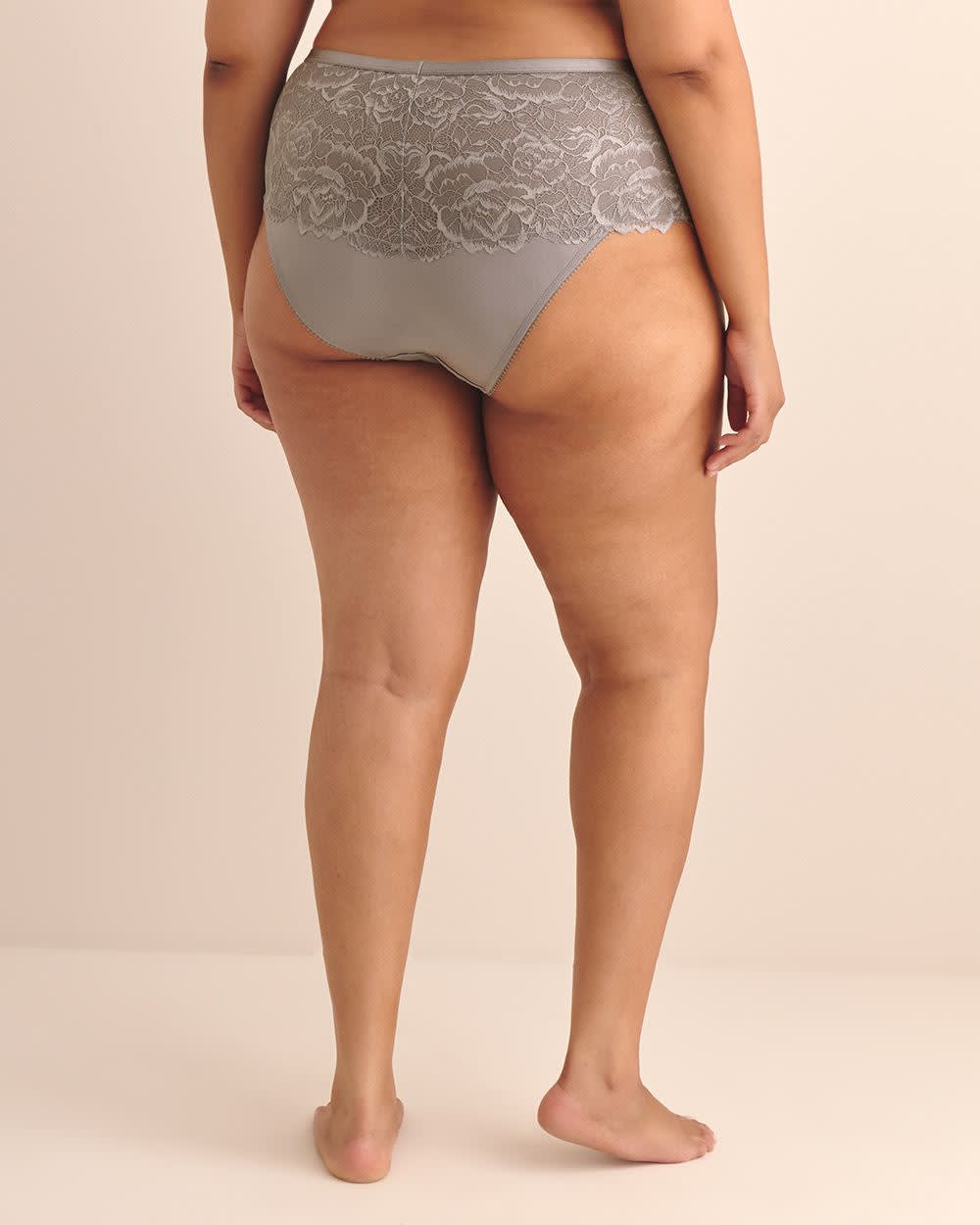 Culotte classique en dentelle métallique - Déesse Collection