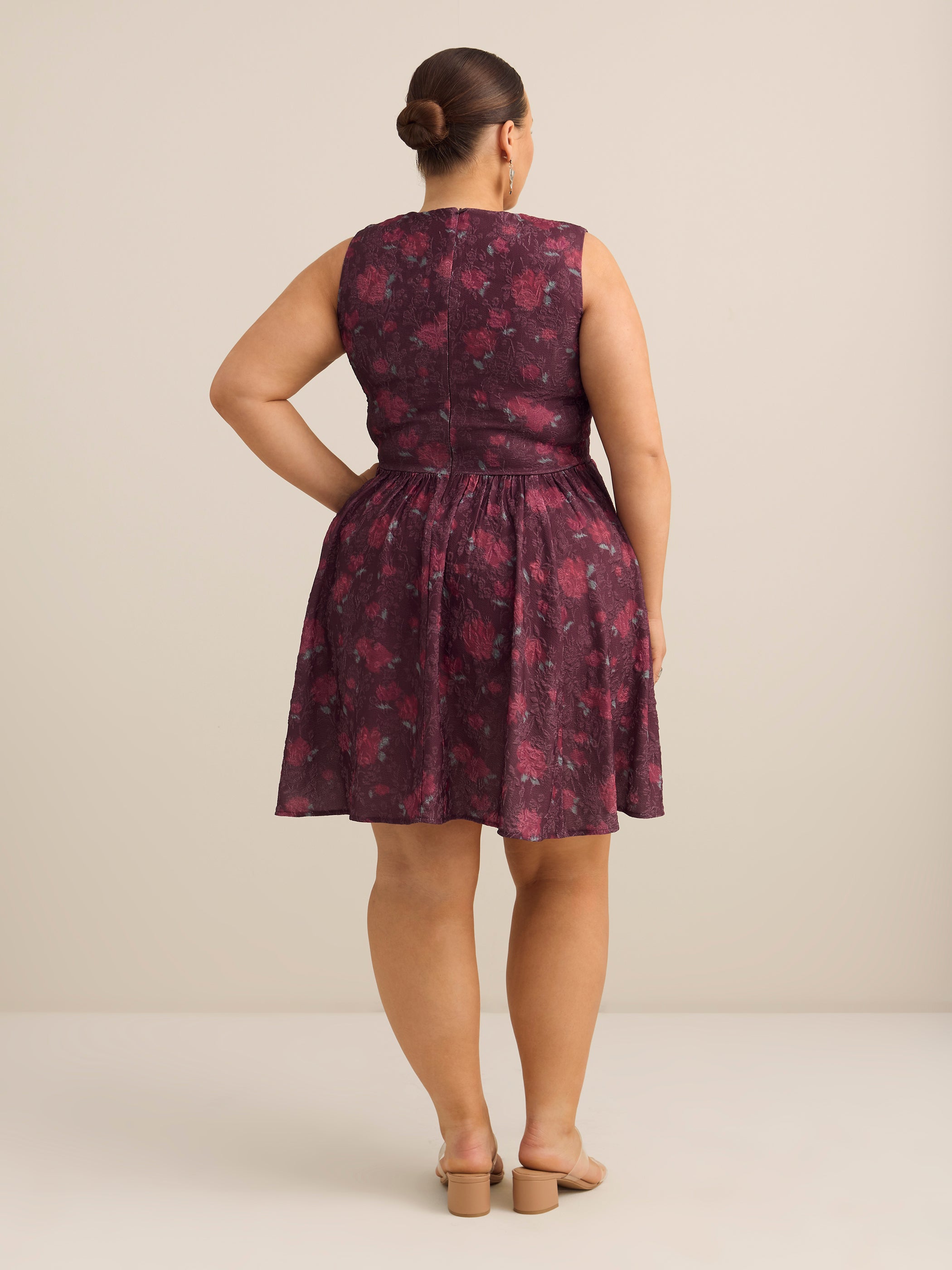 Robe évasée sans manches en tricot - Addition Elle