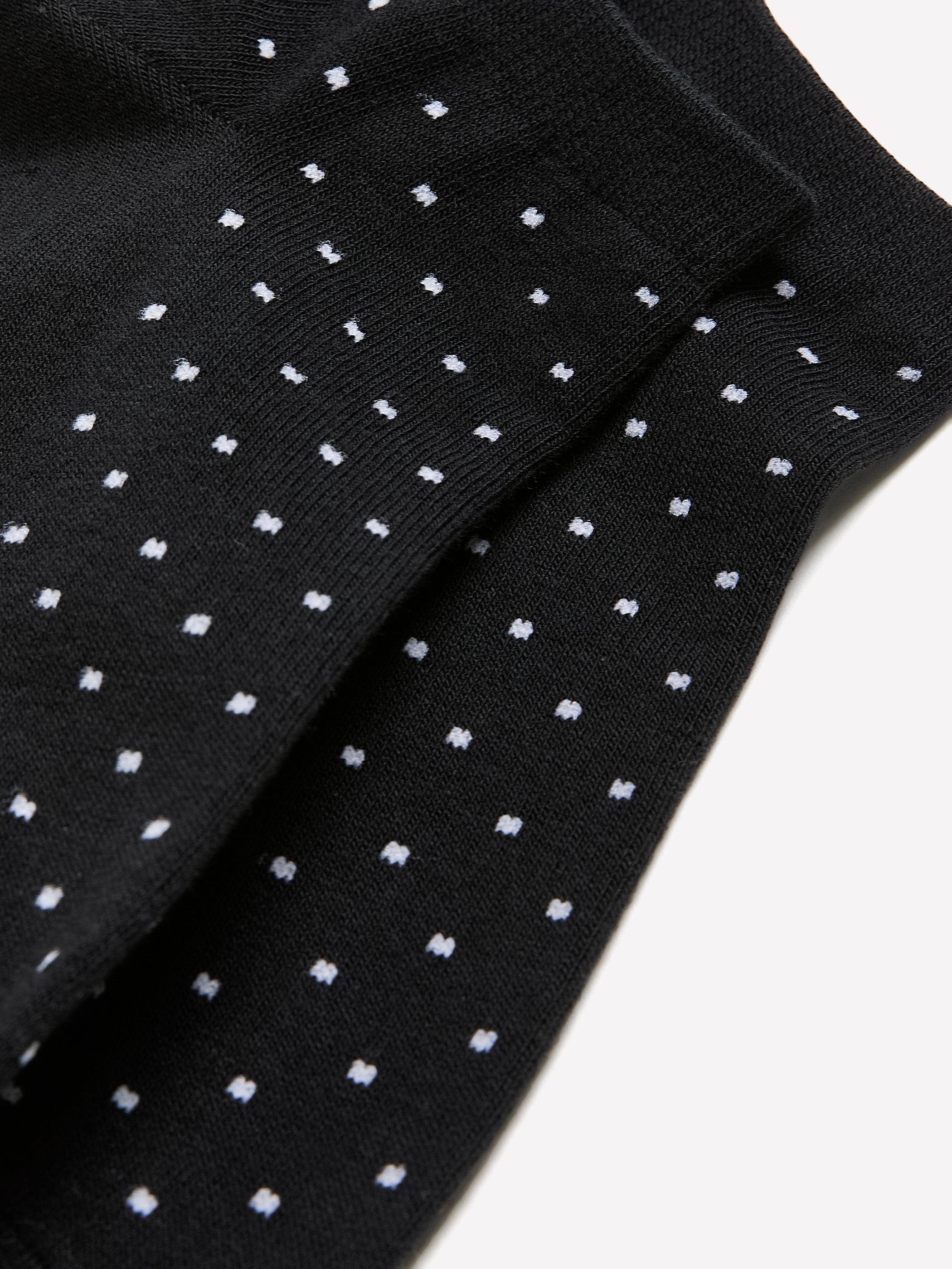 Black Micro Dot Ankle Socks