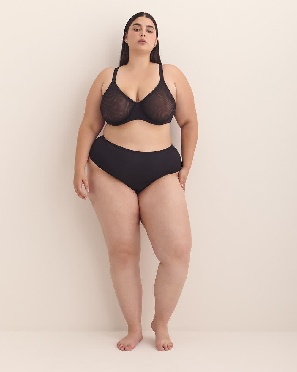 Soutien-gorge en maille non doublé, avec armatures - Déesse Collection