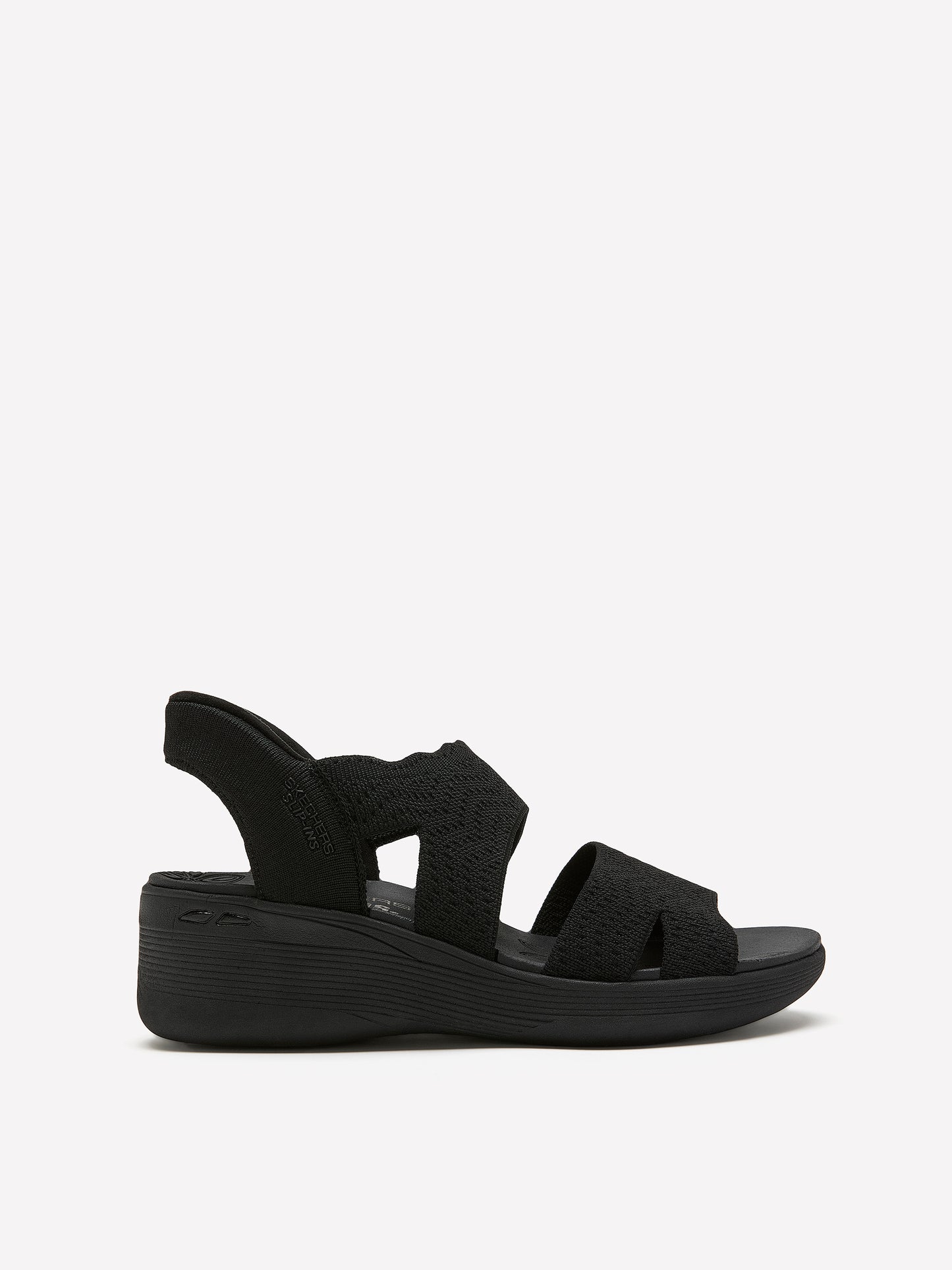 Wide Width, Pier Lite Scallop Cut Slip-On Sandal - Skechers
