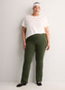 Coloured Cotton-Knit Essential Yoga Pant - Active Zone