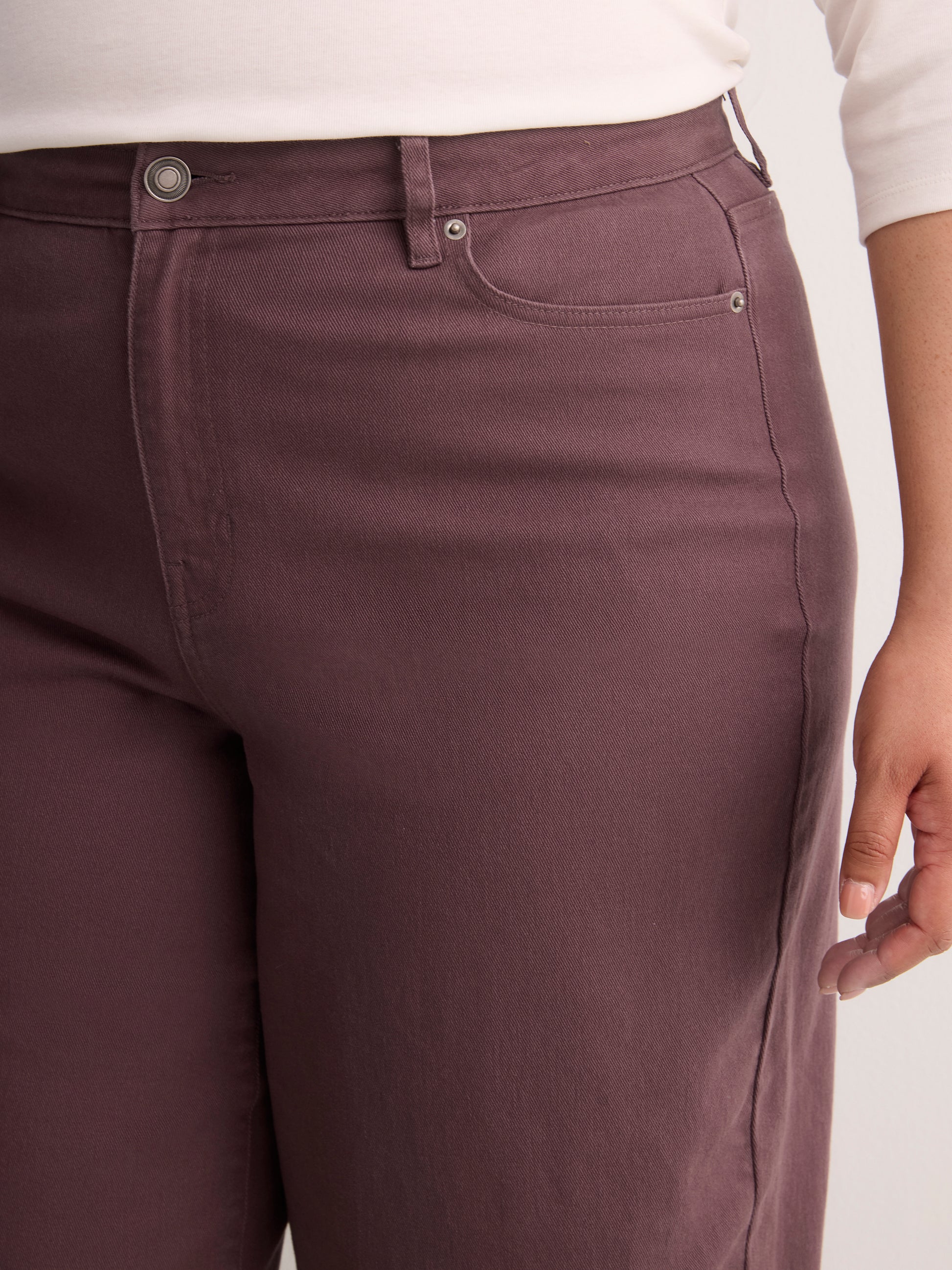 Blue Classic-Fit High-Rise Barrel-Leg Jeans - d/C jeans