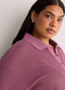 Crochet Waffle Polo Shirt - Active Zone