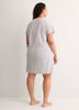 Grey Short-Sleeve Sleepshirt with Dalmatian Print - Disney