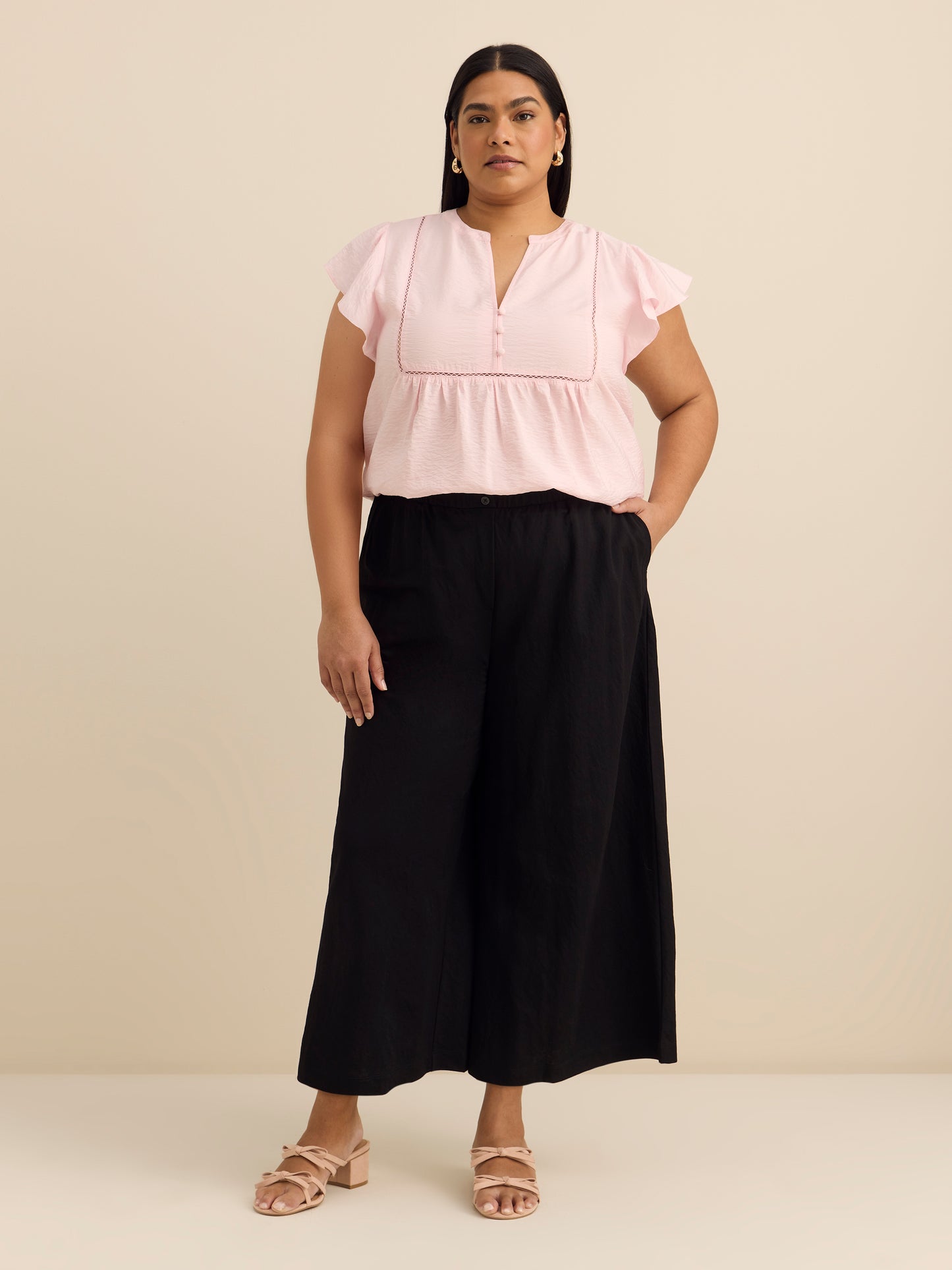 Responsible, Gaucho Wide-Leg Cropped Pant