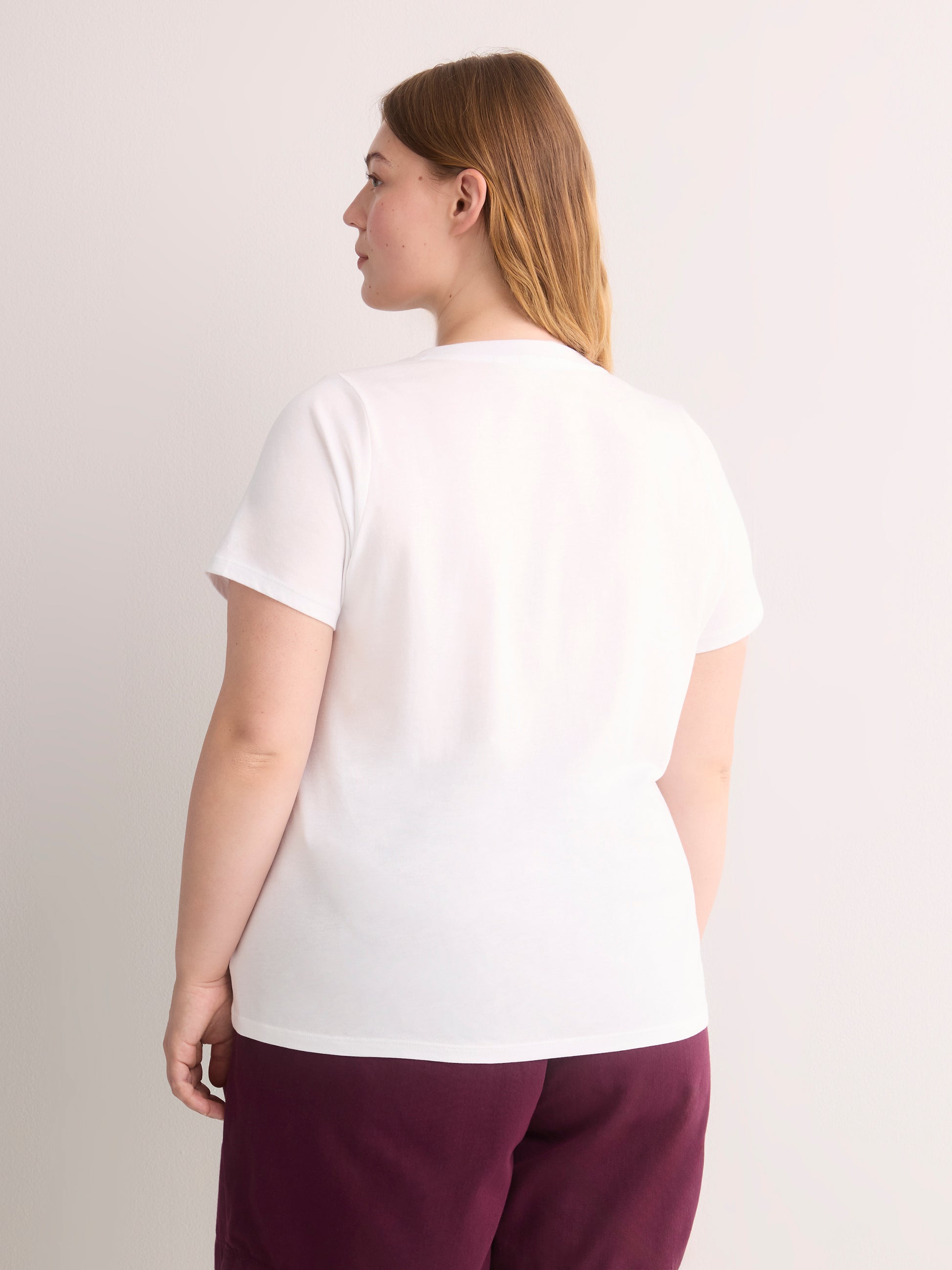 Crewneck Short-Sleeve Knit Top