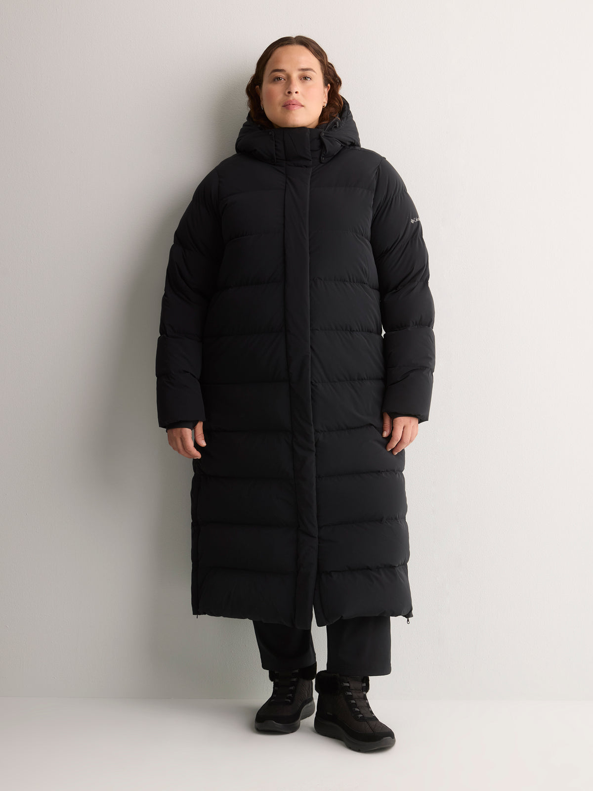 Amaze Long Hooded Puffer Jacket - Columbia