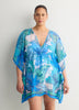 Printed Chiffon Caftan - Bleu by Rod Beattie