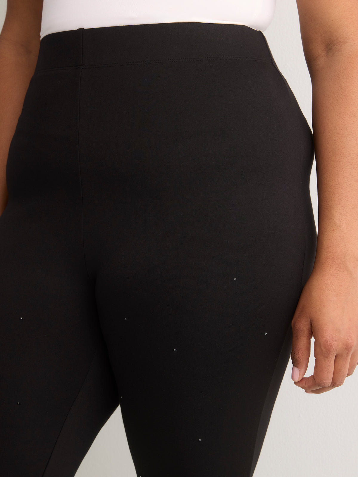 Responsible, Black Rhinestone Fashion Legging