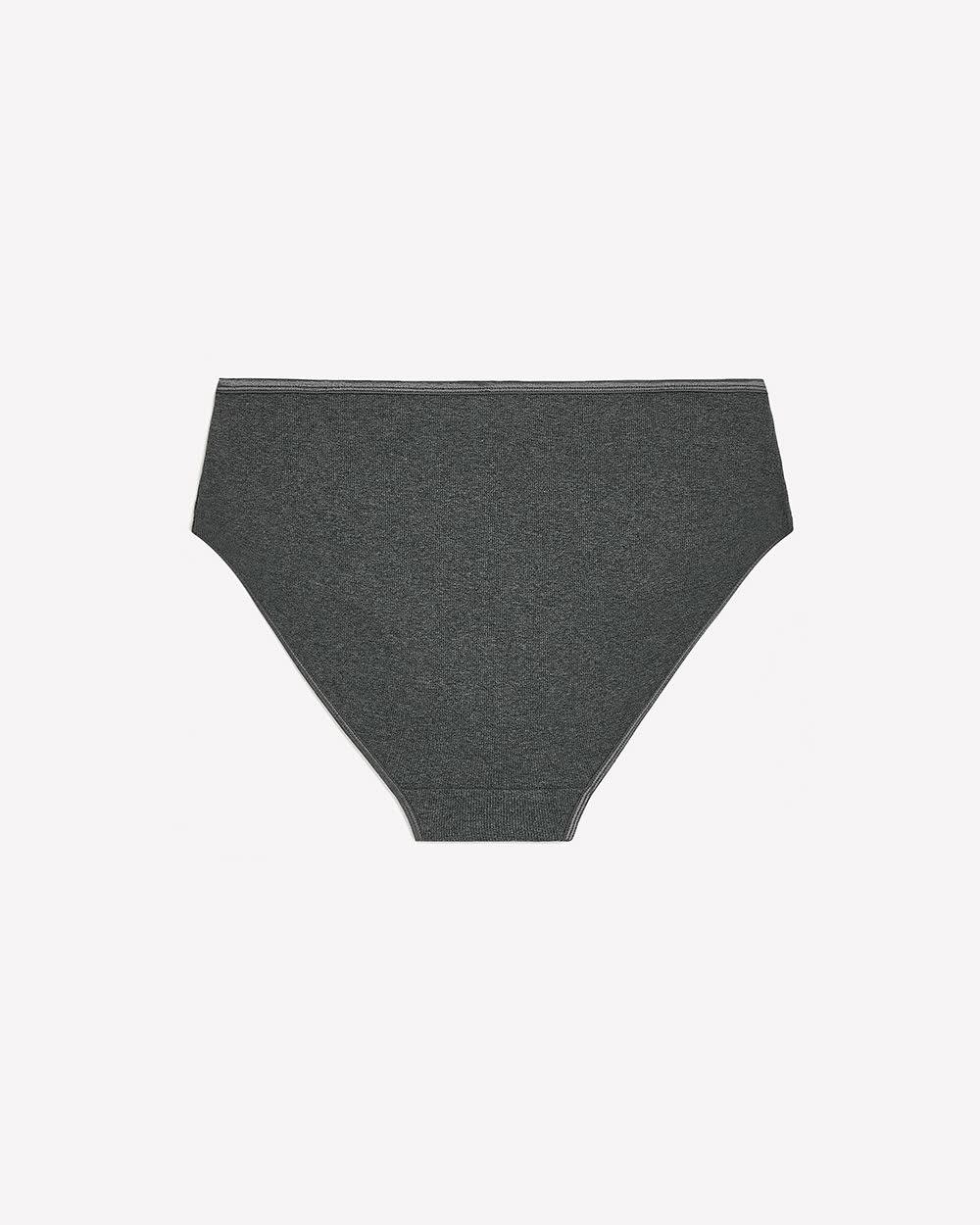 Culotte échancrée côtelée grise chinée - ti Voglio