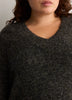Loose Lurex V-Neck Sweater