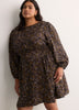 Long-Sleeve Fit-and-Flare Dress