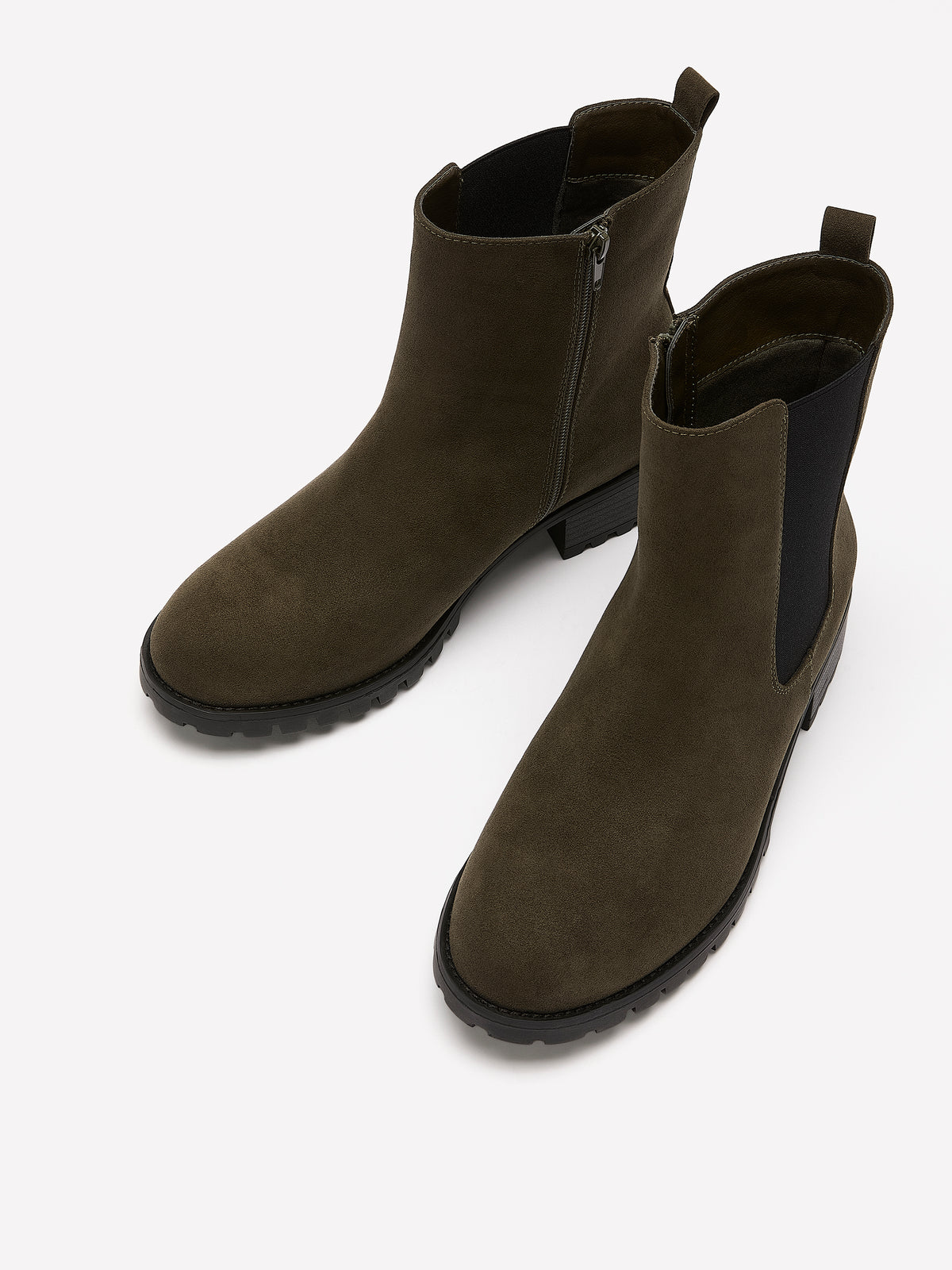 Extra Wide Width, Faux Suede Chelsea Bootie