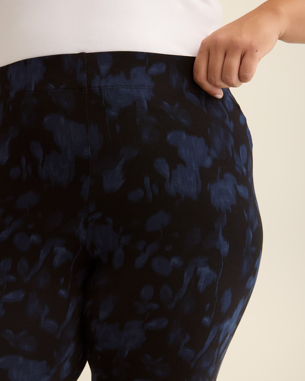 Legging tendance à  motif fleuri flou, tissu responsable