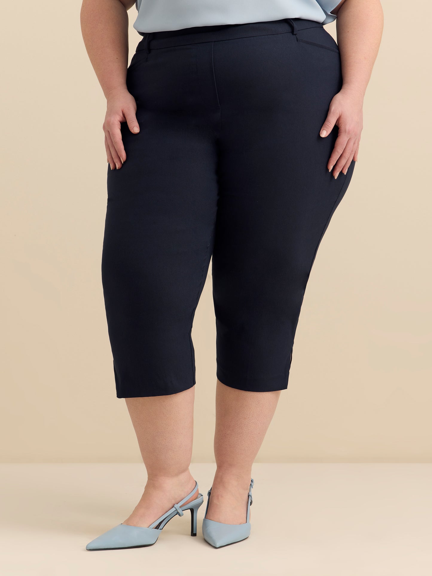 Cotton-Blend Savvy Pant with Pockets