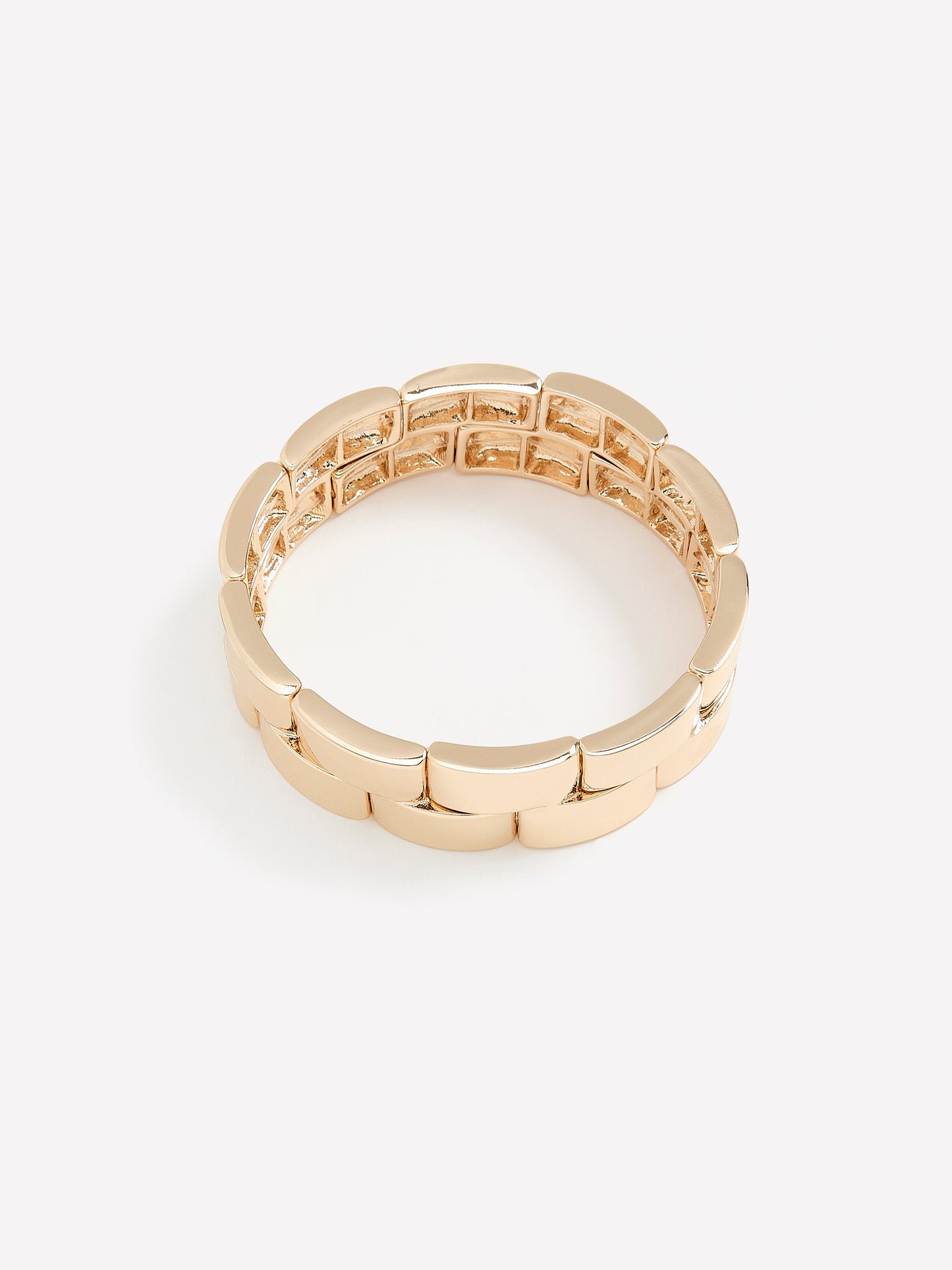 Fancy Golden Elastic Bracelet