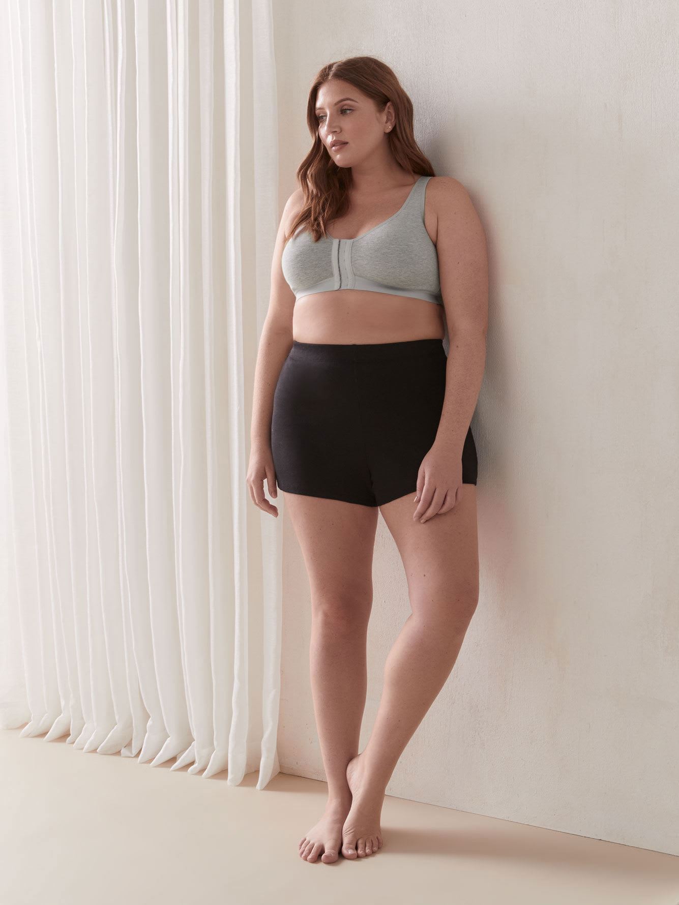 Soutien-gorge en coton chiné à fermeture avant - tiVOGLIO