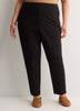 Black Ponte de Roma Tapered-Leg Essential Pant