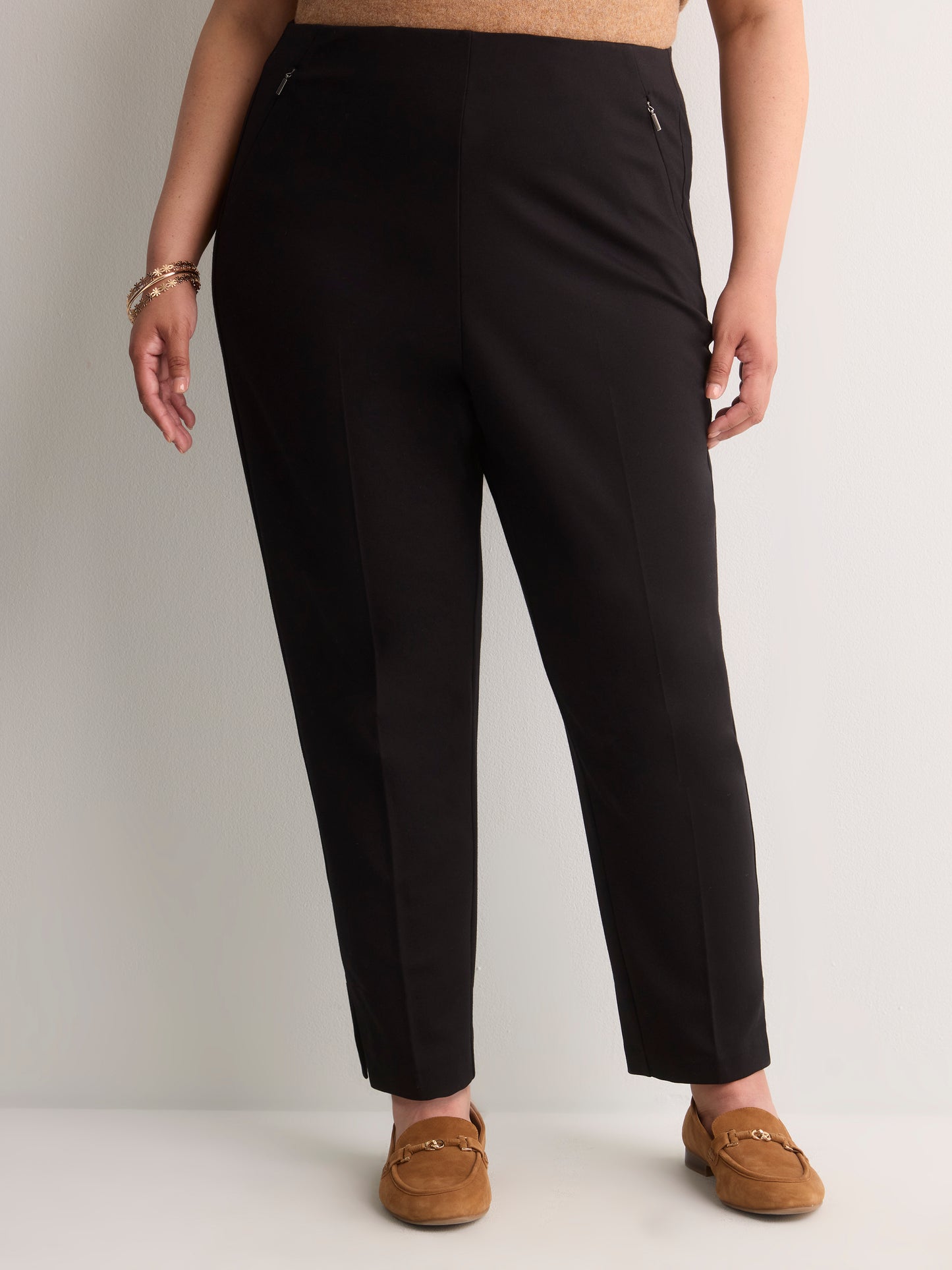 Black Ponte de Roma Tapered-Leg Essential Pant