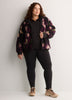 Black Long-Sleeve Half-Zip Textured Performance Pullover - Active Zone