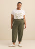 Tencel Blend Slight Barrel-Leg Pant