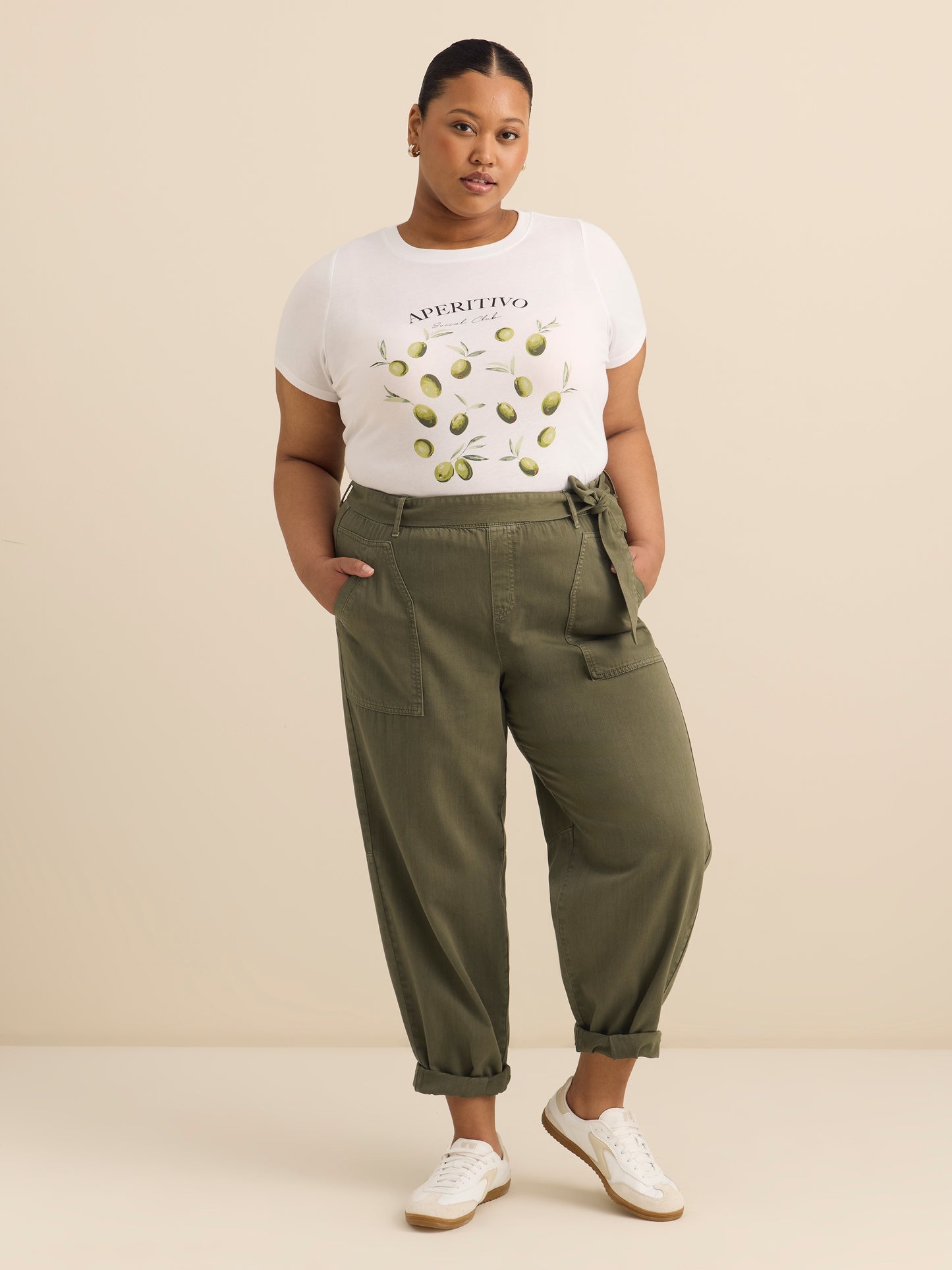 Crewneck Short-Sleeve Knit Top