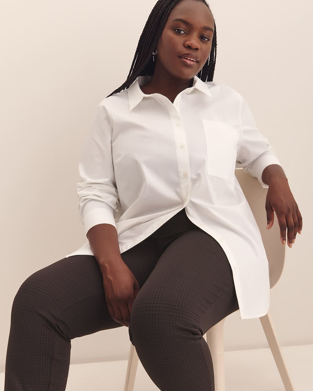 Textured Plaid Fashion Legging