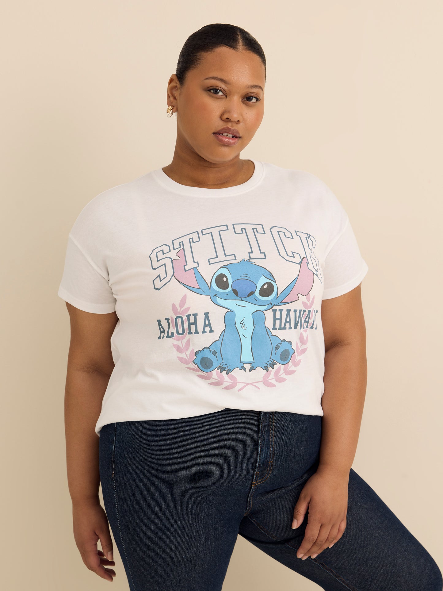 Licensed White Boxy Tee