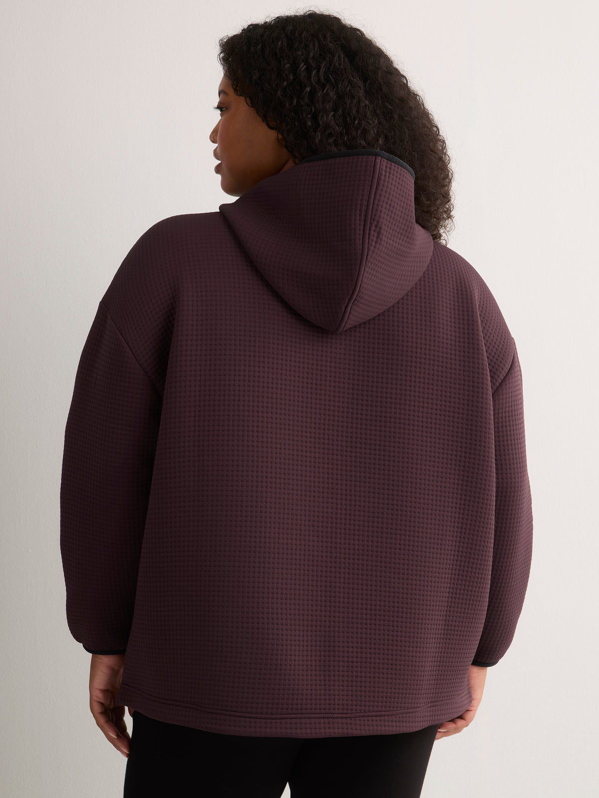 Cloud Waffle Hooded Half-Zip Sweatshirt - Active Zone