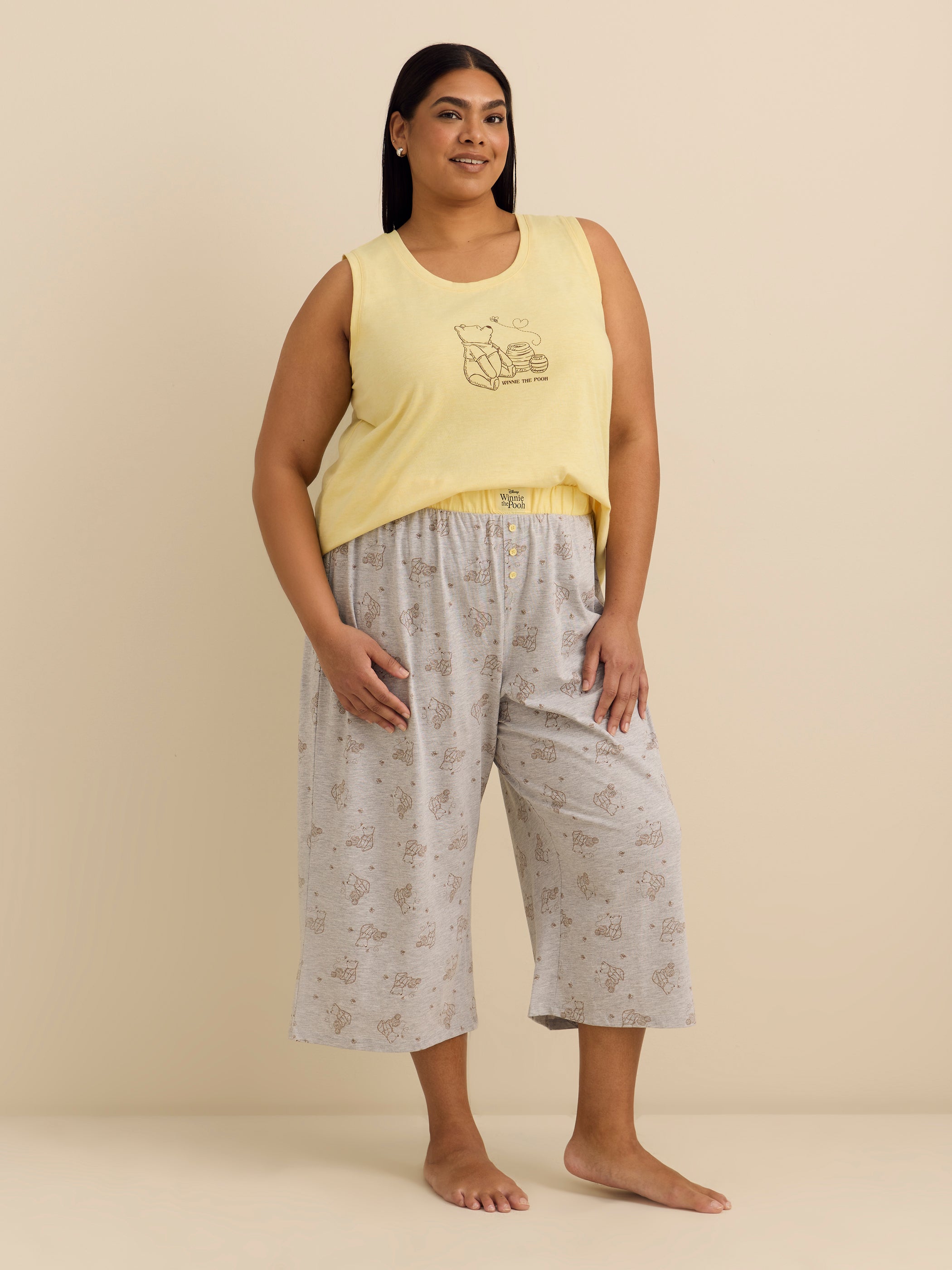 Winnie the Pooh Henley Pyjama Tank Top - ti Voglio