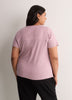 Responsible, Heather Purple Short-Sleeve T-Shirt with Mesh Inserts - Active Zone