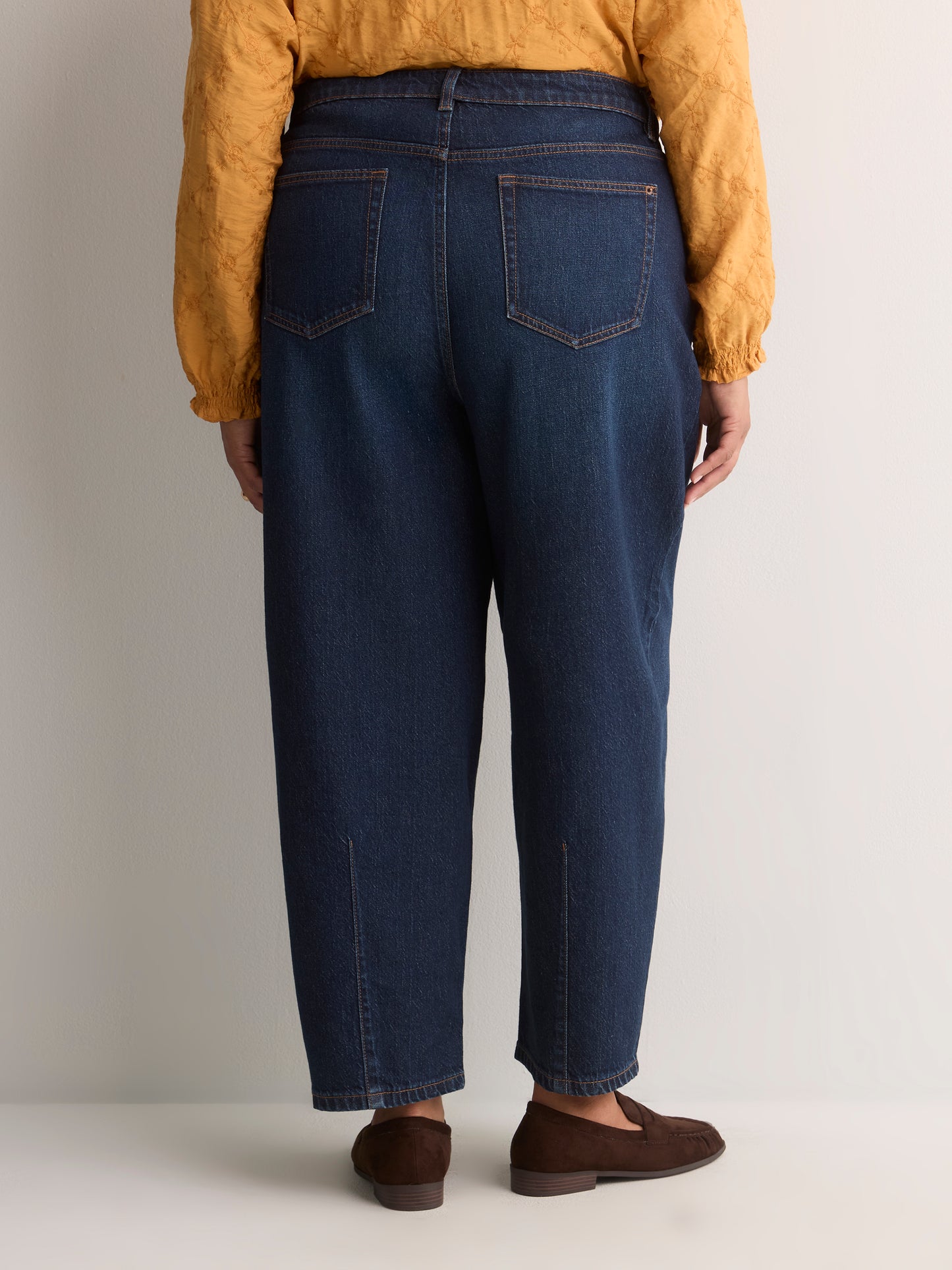 Classic-Fit High-Rise Barrel Jeans - d/C jeans