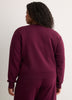 Burgundy Feel Cozy Fleece Sweatshirt with Small Logo - adidas
