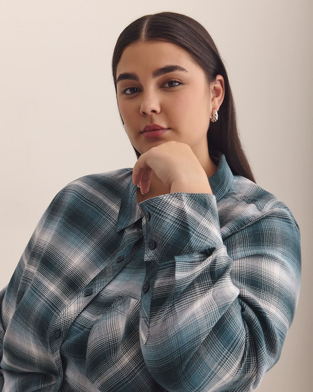 Plaid Flannel Buttoned Down Shirt