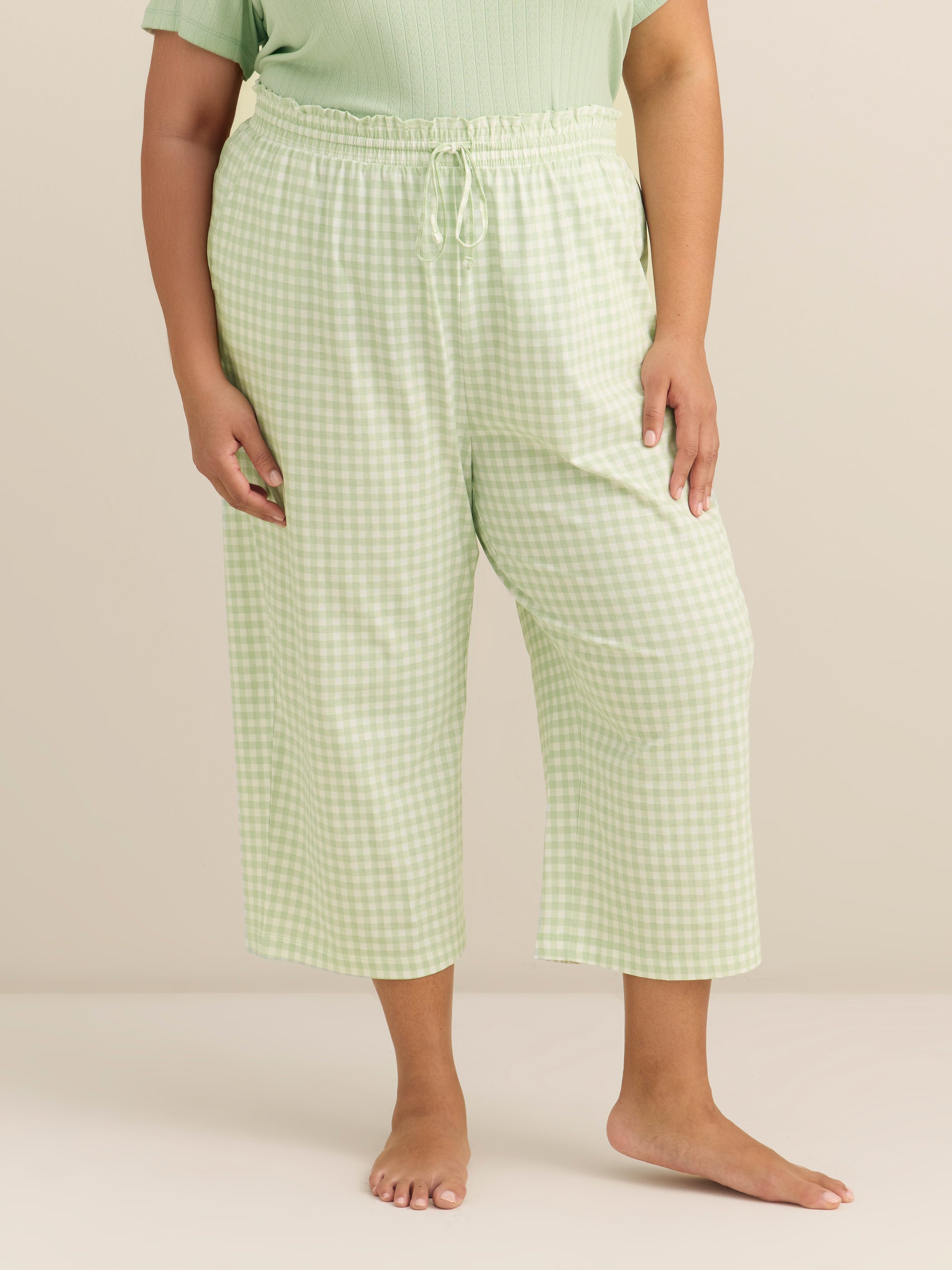 Straight-Leg Pyjama Capri Pant - ti Voglio