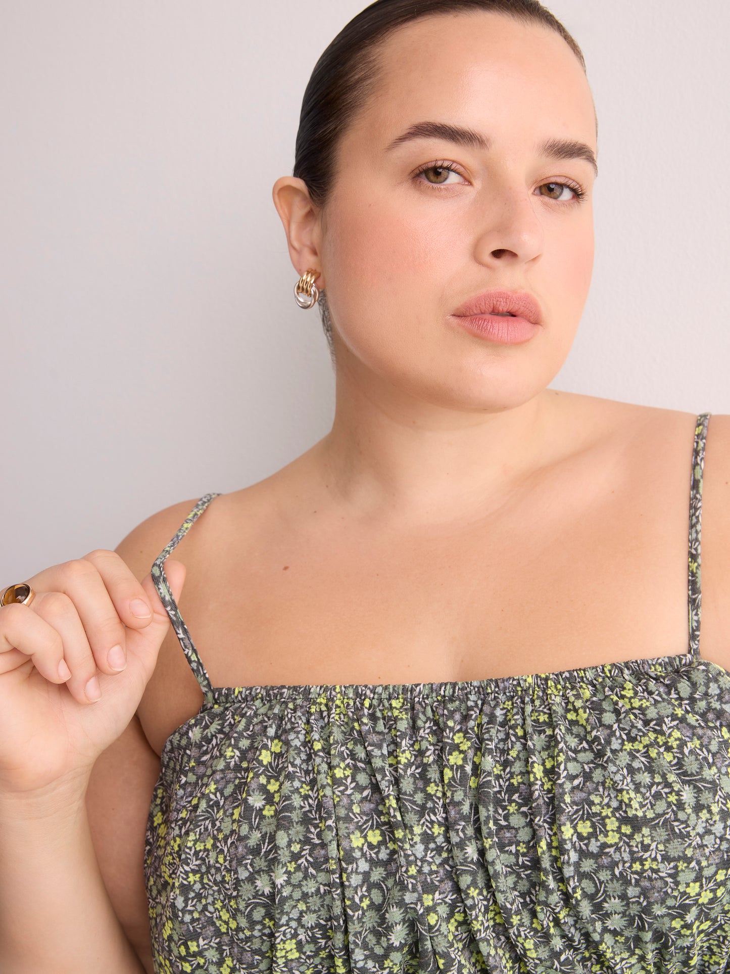 Robe longue sans manches à taille élastique - Addition Elle