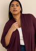 Responsible, Open Front 3/4 Sleeve Cardigan