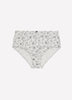 Grey Heather Cotton Brief with Dotted Floral Print - ti Voglio