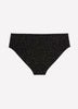 Black Star-Print High-Cut Cotton Brief - tiVOGLIO
