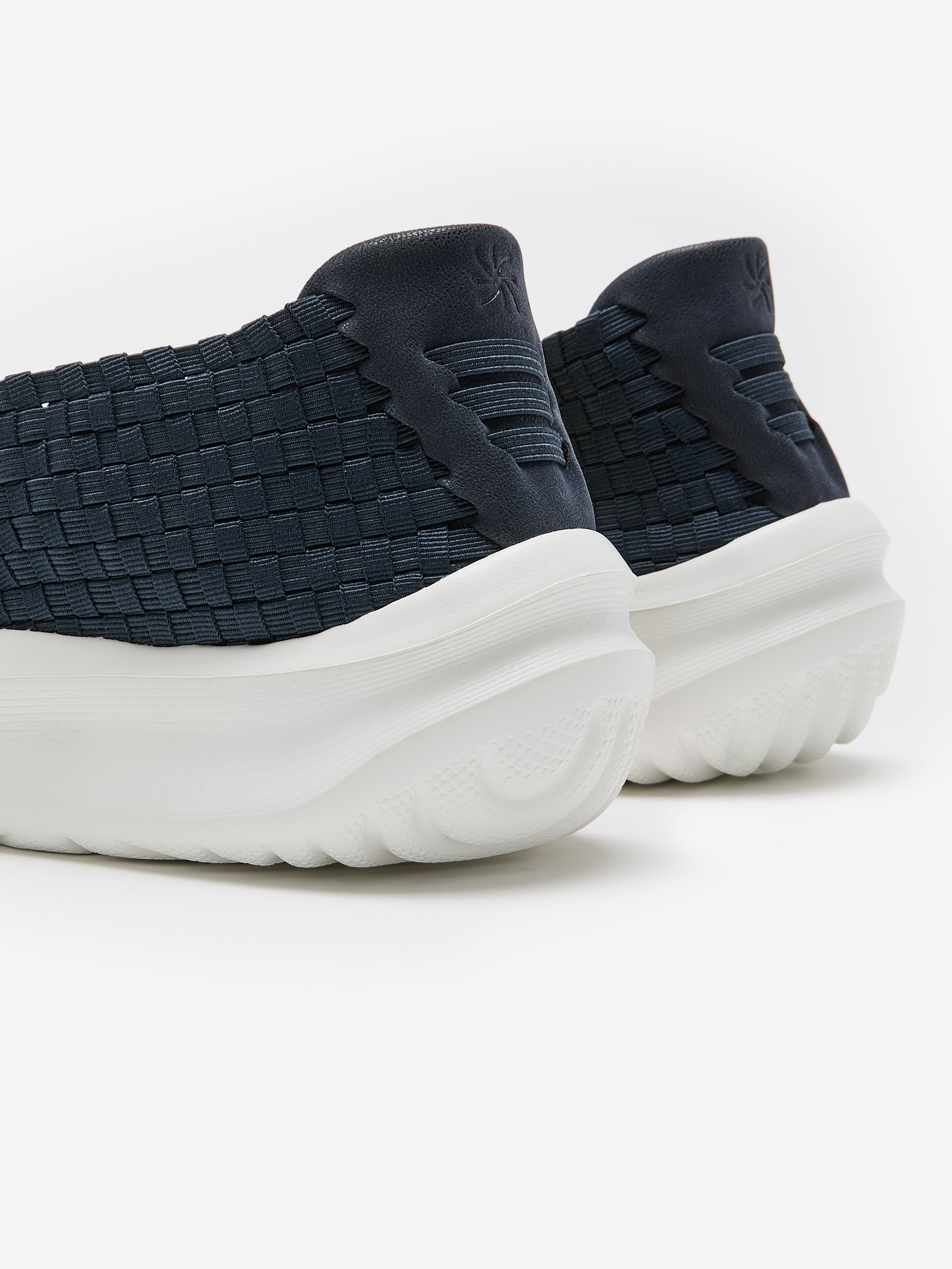 Chaussure bleue tissée Solevana Jane, pied large - Clarks